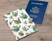 Passport cover cactus Passport cover summer Passport cover floral Document cover flowers Passport cover cacti Passport case floral CC_069