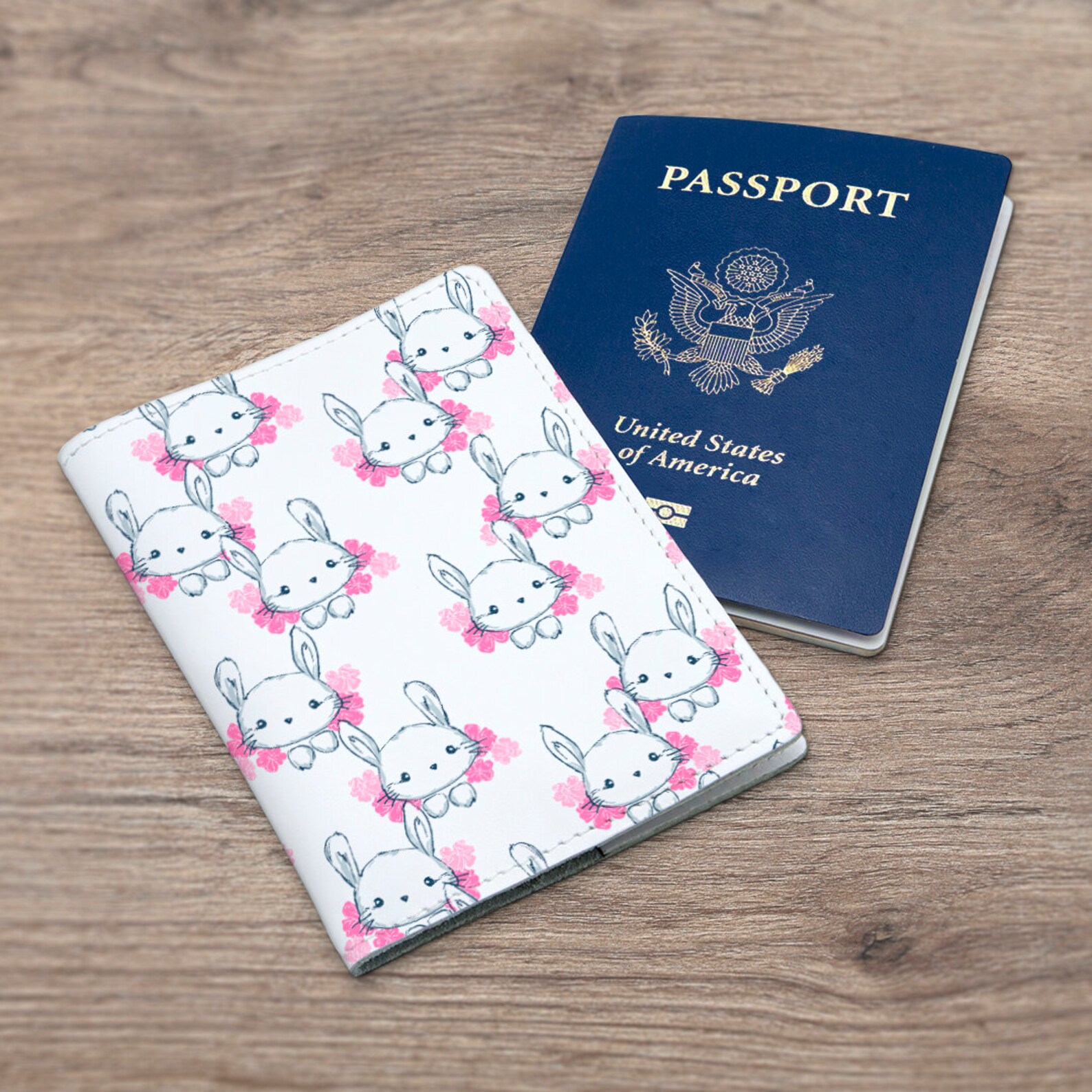 Passport cover bunny Rabbit Easter decoration Passport cover Etsy