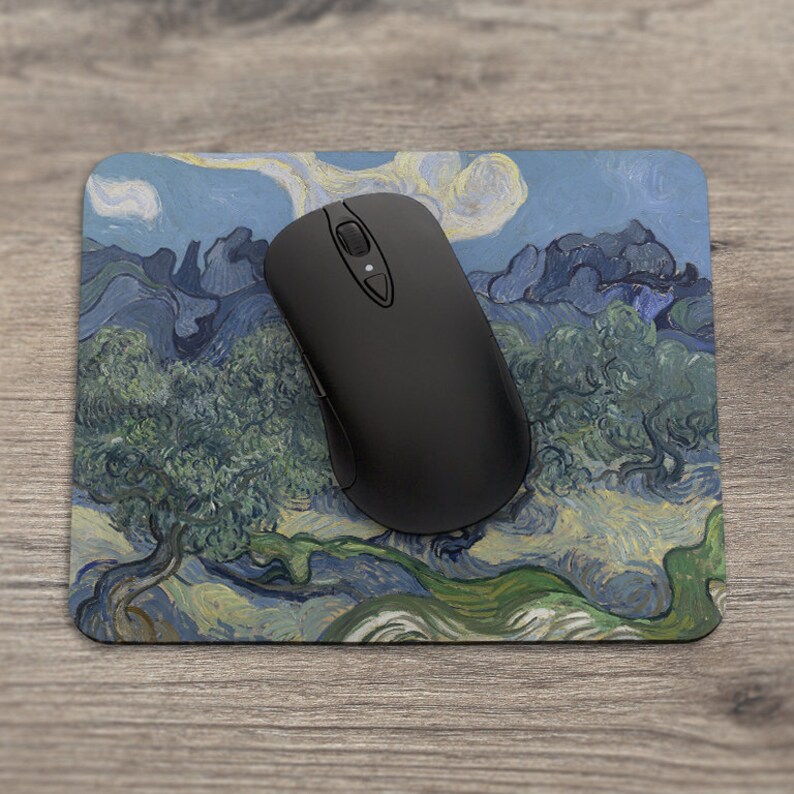 Mouse pad trees Mousepad art Nature Mousepad sky Teachers gift Etsy