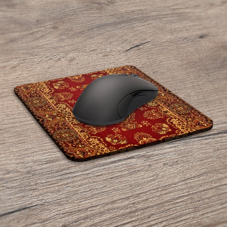 Vintage mousepad Mouse pad carpet Funny mousepad Mousepad red Etsy