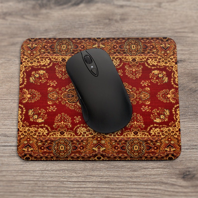 Vintage mousepad Mouse pad carpet Funny mousepad Mousepad red Etsy