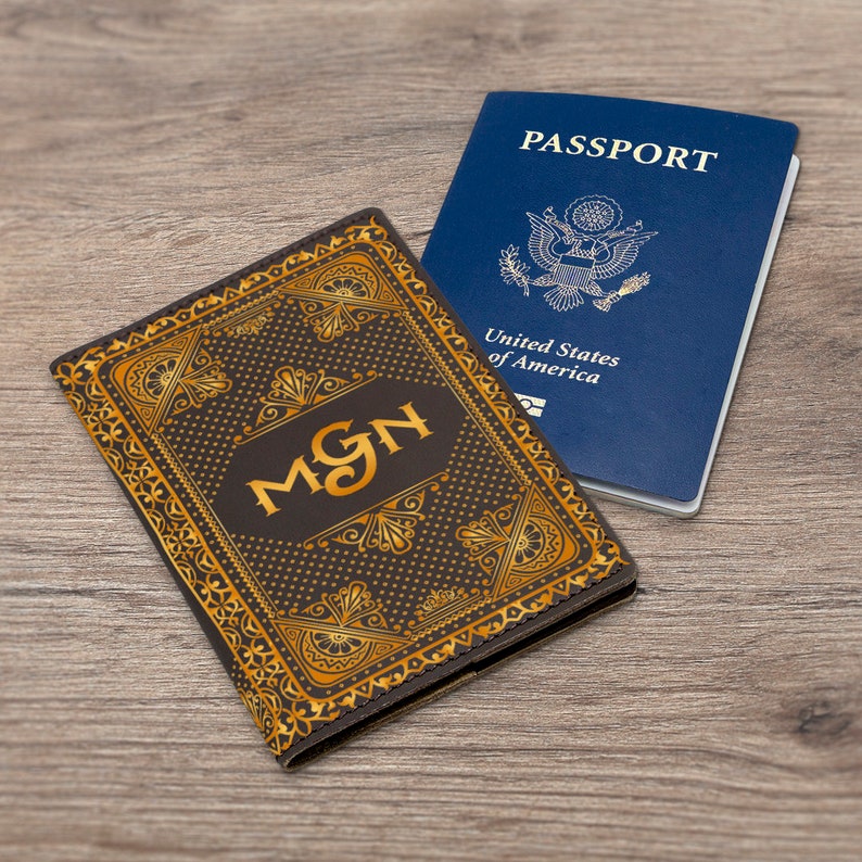 Passport cover book Passport case book Personalized cover Pass Etsy