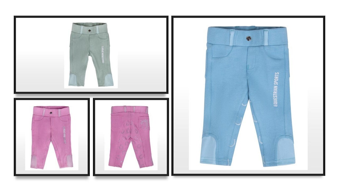 Super Comfy Jodhpurs And Breeches Ladies Two Tone Brown Beige On Cotton Knitted Fabric 10261310755