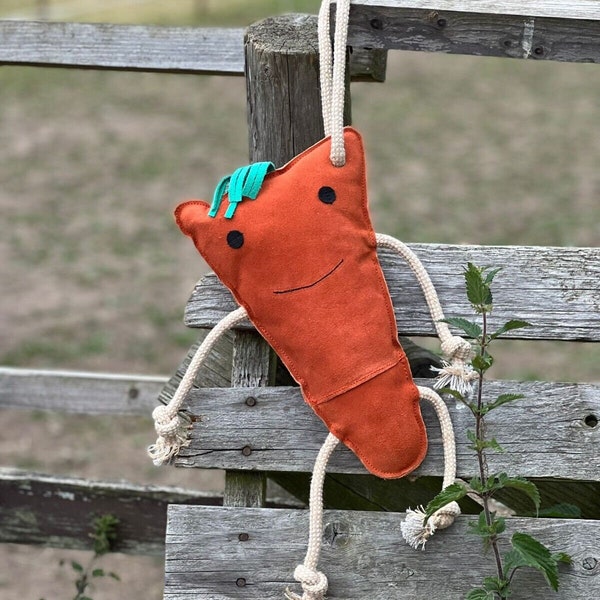 Equipride Relax Horse Toy Made on Leather Stable Carrot 30 cm