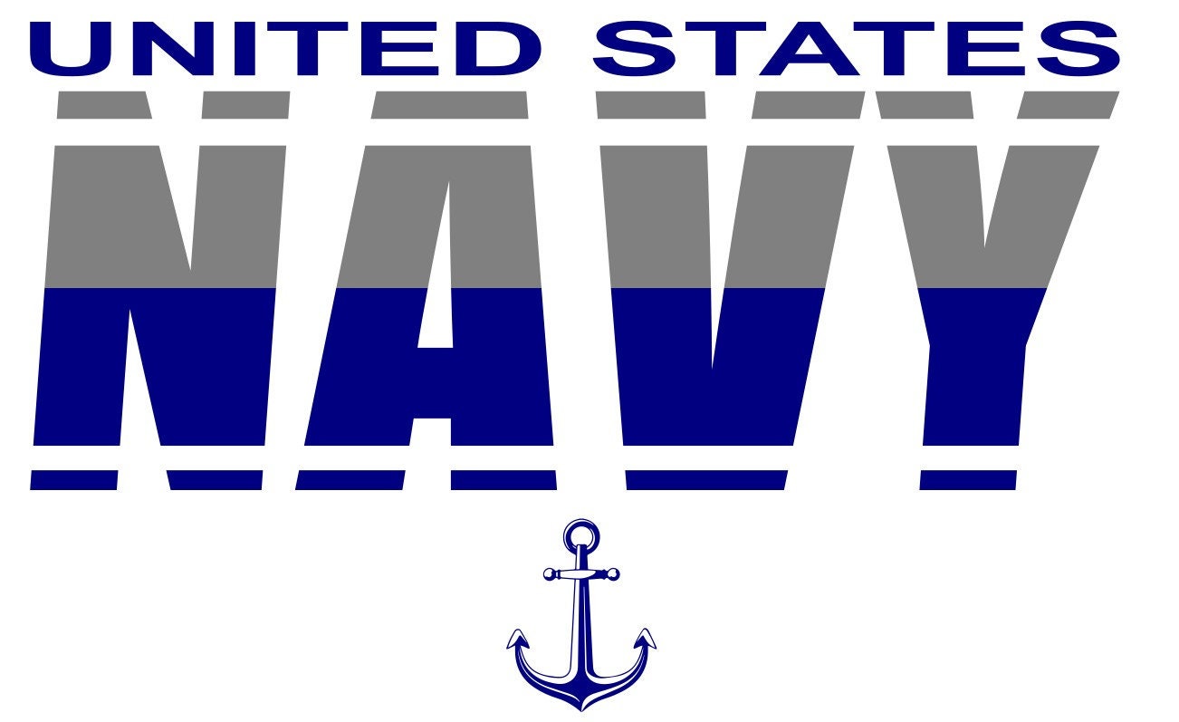 US Navy With Anchor SVG - Etsy