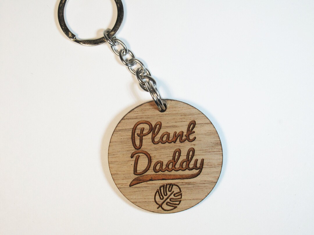 Plant Daddy Keychain Monstera Leaf Keychain Plant Lover Gift House ...