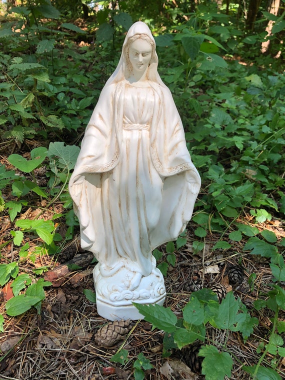 Garden Virgin Mary Statue Catholic Statuette Indoor Decor - Etsy