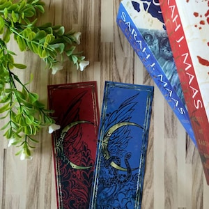 Bookmarks inspired by crescent City and house of sky and breath by Sarah J maas