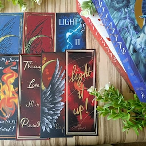 Crescent City and house of sky and breath inspired bookmark collection, package deals