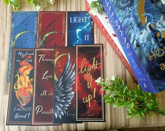 Crescent City and house of sky and breath inspired bookmark collection, package deals