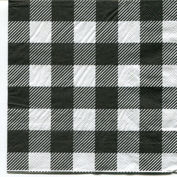 Gingham Napkins Etsy