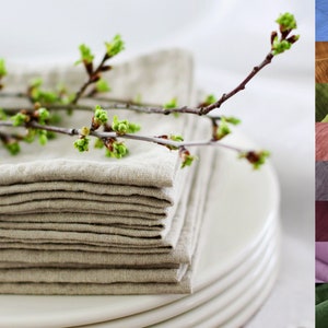 Soft Linen Napkins for Wedding. Rustic Table Linens.