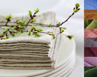 Linen Napkins for Wedding - Soft Rustic Cloth Napkins.