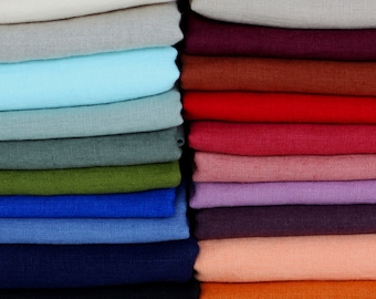 Linen Fabric for Clothes - Linen for Dresses - Linen for Curtains - Linen for Napkins - Fabric by the Yard or Meter