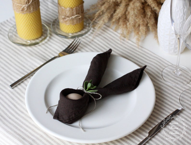 Linen Napkins Easter Table Decor Etsy