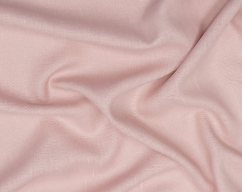 Dusty Rose Linen Stof - Stonewashed 100% Linnen Vlas Materiaal.