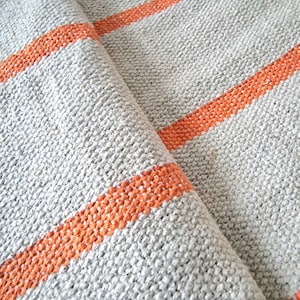 Tessuto di cotone pesante Grain Sack tagliato su misura 550 g/m2 - Stripes Farmhouse Thick Upholstery Striped Grainsack French Softened 100% cotone