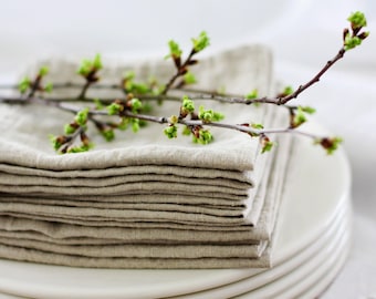 Linen Napkins for Wedding - Soft Rustic Cloth Napkins.
