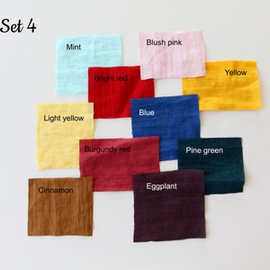 Stonewashed Sample 100% Linen Fabric Samples- Natural Stonewashed Softened Linen Swatches ...