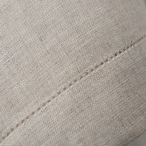 Natural Linen Tablecloth. Light Gray Table cloth