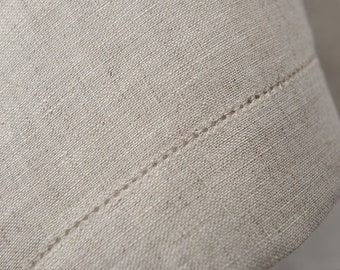 Natural Linen Tablecloth. Light Gray Table cloth