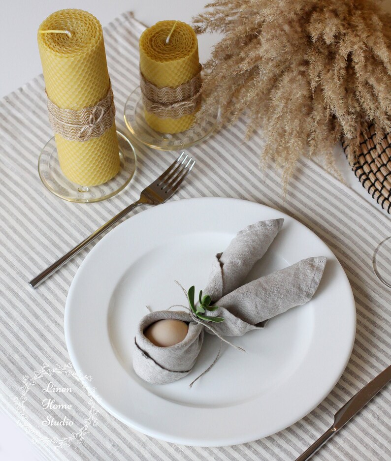 Linen Napkins Easter Table Decor Etsy