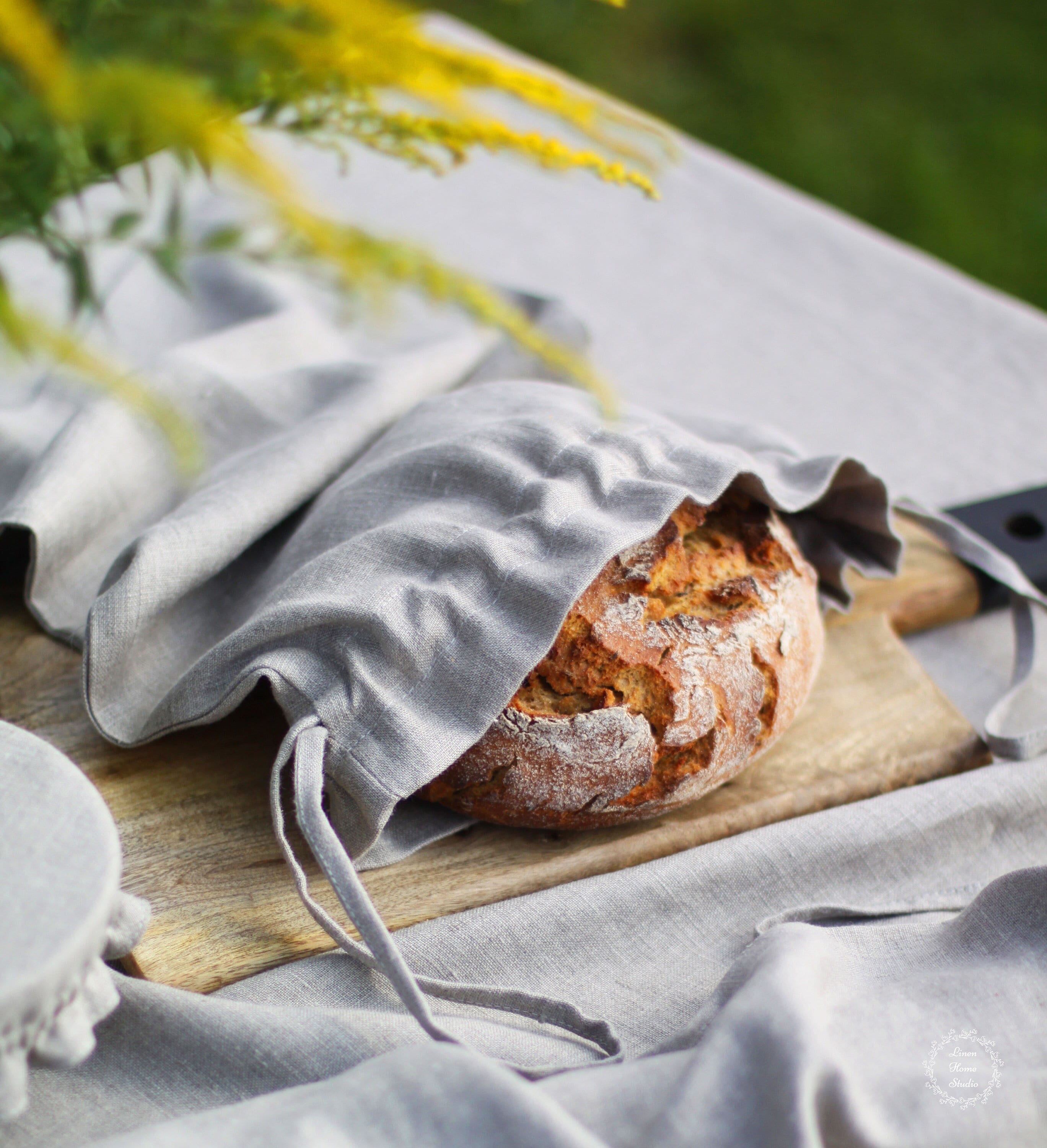Linen Bread Bag Etsy Canada