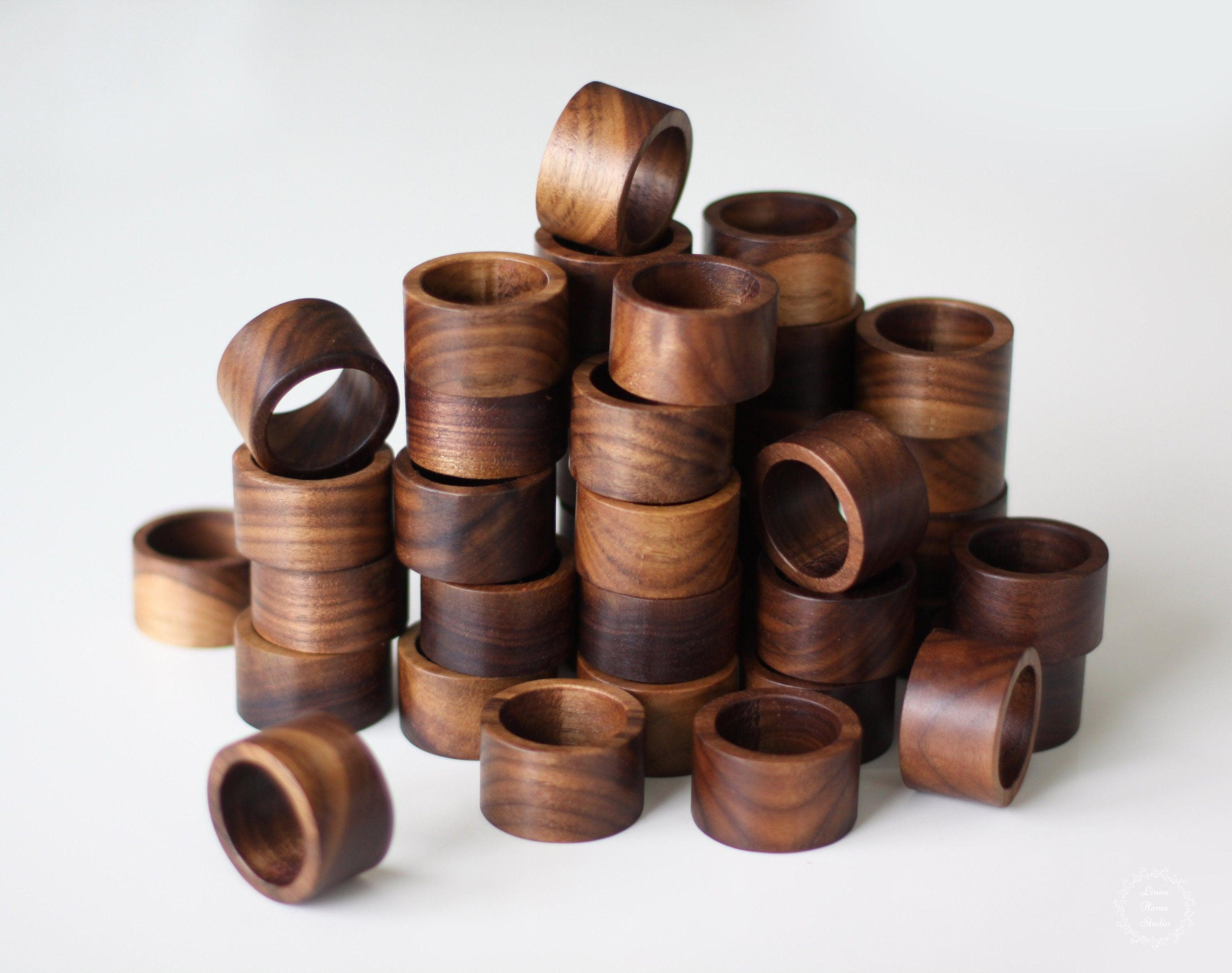 Wooden napkin rings bulk sale