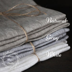 Soft Linen Napkins for Wedding. Rustic Table Linens.