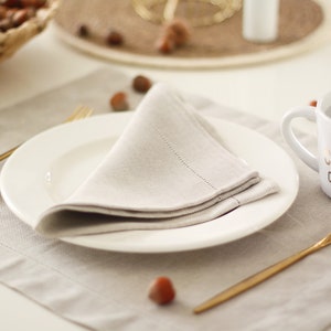 Linen Napkins with Hemstitch