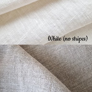 Heavy Linen Tablecloth for Easter Table French Style Striped Washed Linen Table Cloth Rectangle Square or Round image 9
