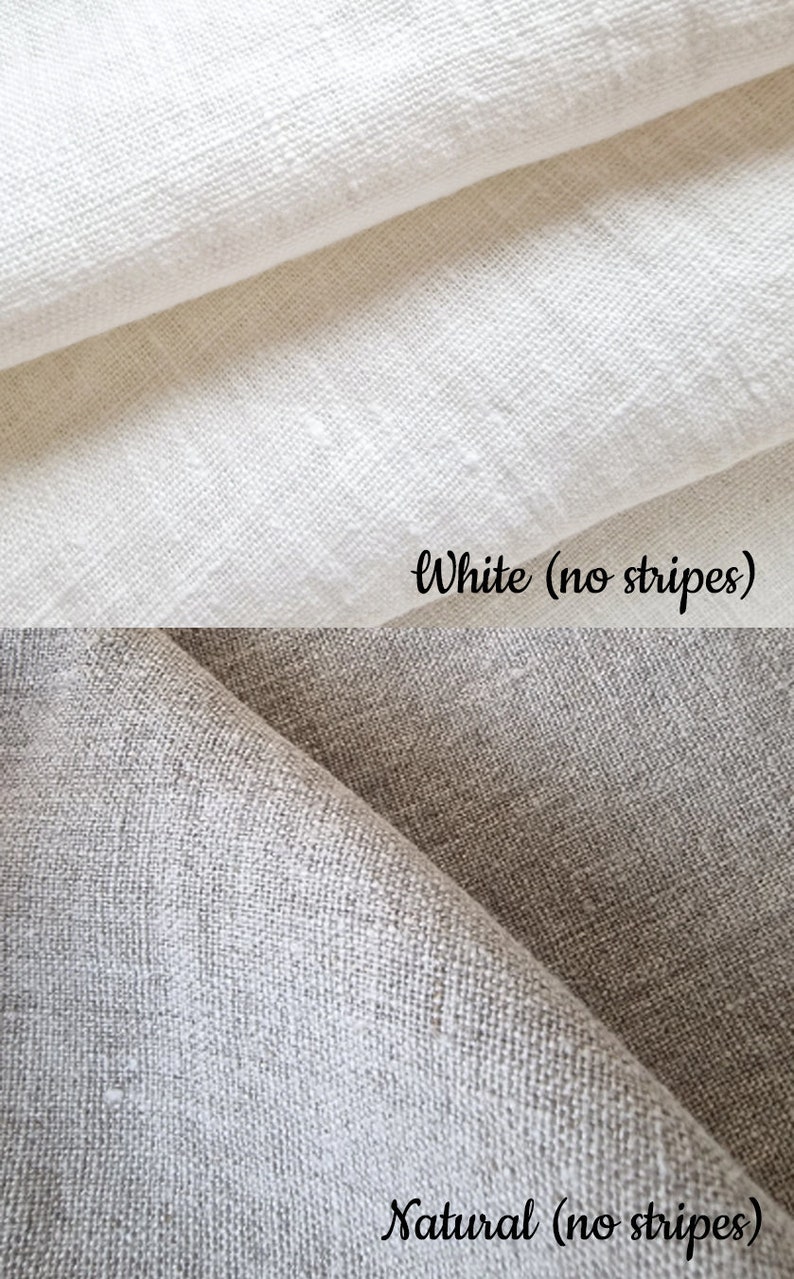 Heavy Linen Tablecloth for Easter Table French Style Striped Washed Linen Table Cloth Rectangle Square or Round Bild 9