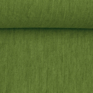 Moss Green Linen Fabric Linen for Dresses Linen for Napkins Linen for Tablecloth Stonewashed 100% Linen Fabric Fabric by the Yard image 2