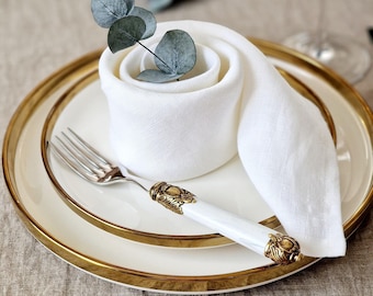 Leinenservietten für die Hochzeitstischdekoration - Erweichte Stoffservietten in benutzerdefinierten Mengen - Restaurant Leinenserviette - Steingewaschene Tischwäsche