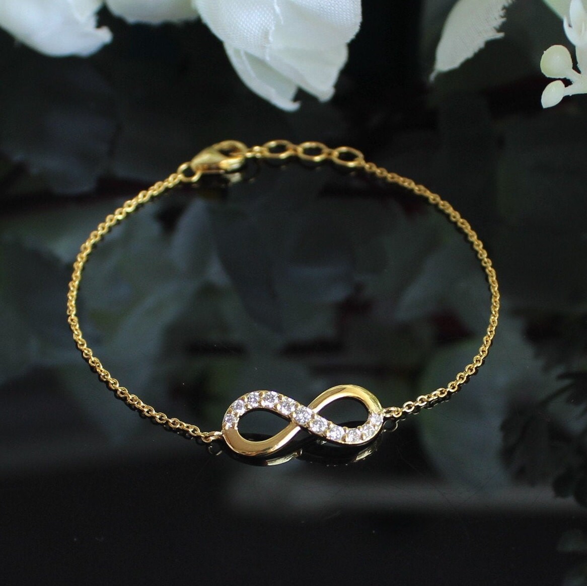Personalised Infinity Bracelet By Merci Maman  notonthehighstreetcom