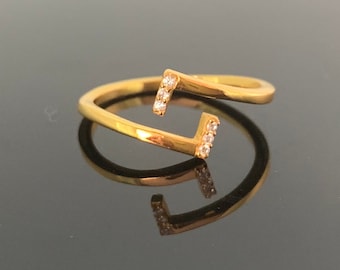 Yellow Agate Stone Band Ring - Natural Stone Ring, Sizes 6.25 To 9.75, Hypoallergenic Stacking Ring