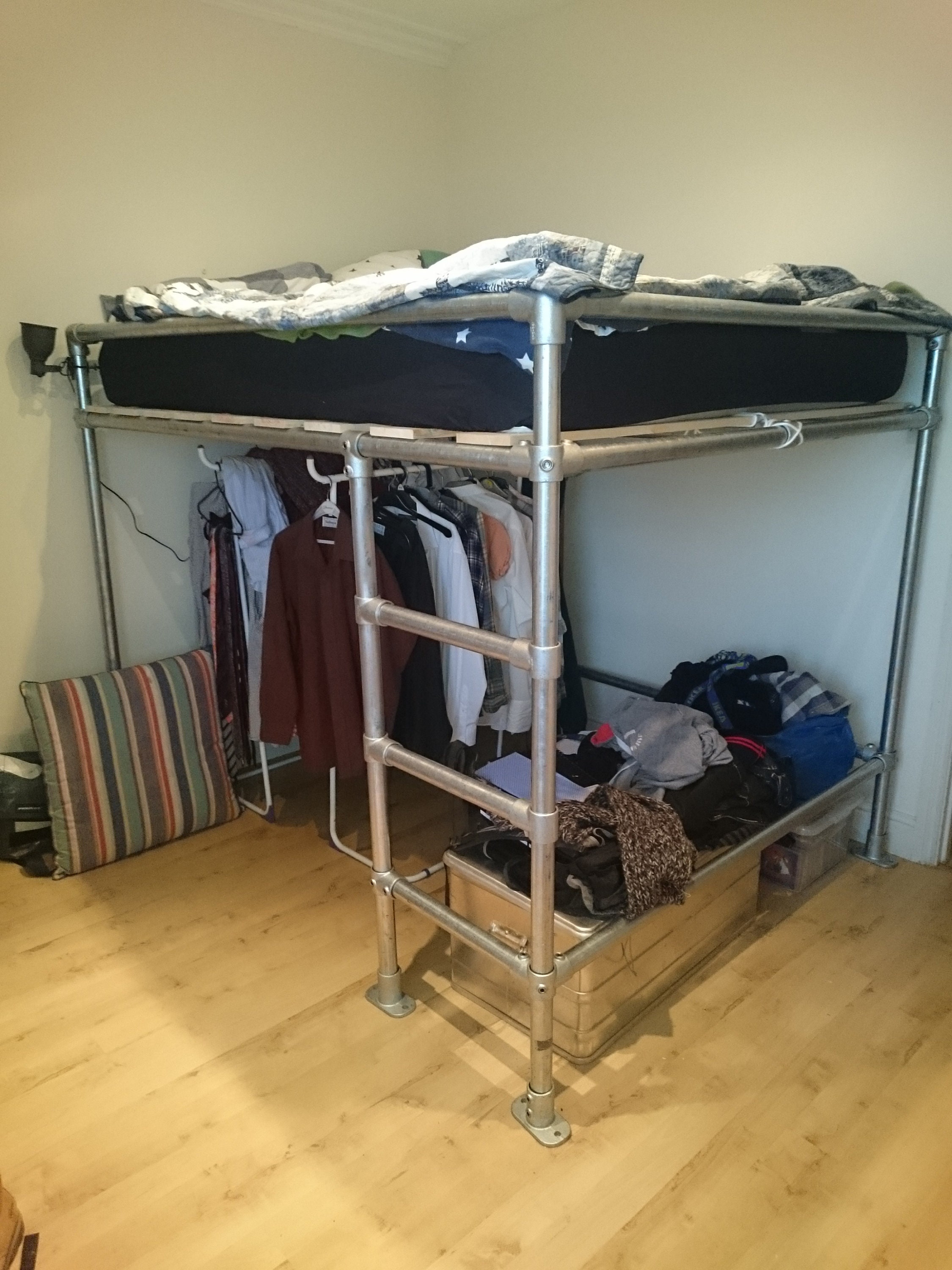 Scaffolding loft bed discount