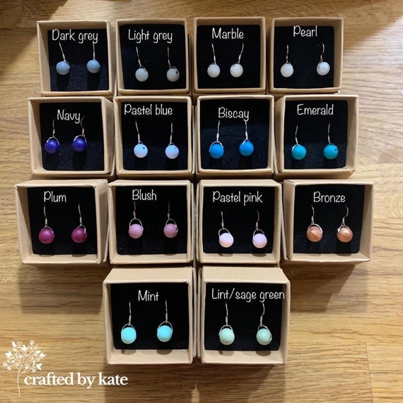 Sterling silver bead earrings
