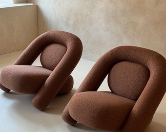 Poltrona, seduta imbottita, Bun