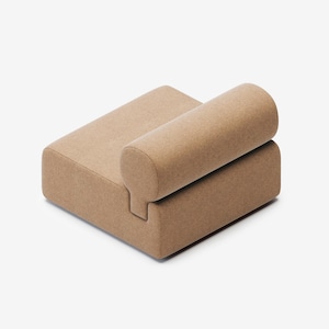 Sofa for Living Room, Minimalist Sculptural Upholstered Couch, Unique Statement Seating for Home or Commercial Interiors