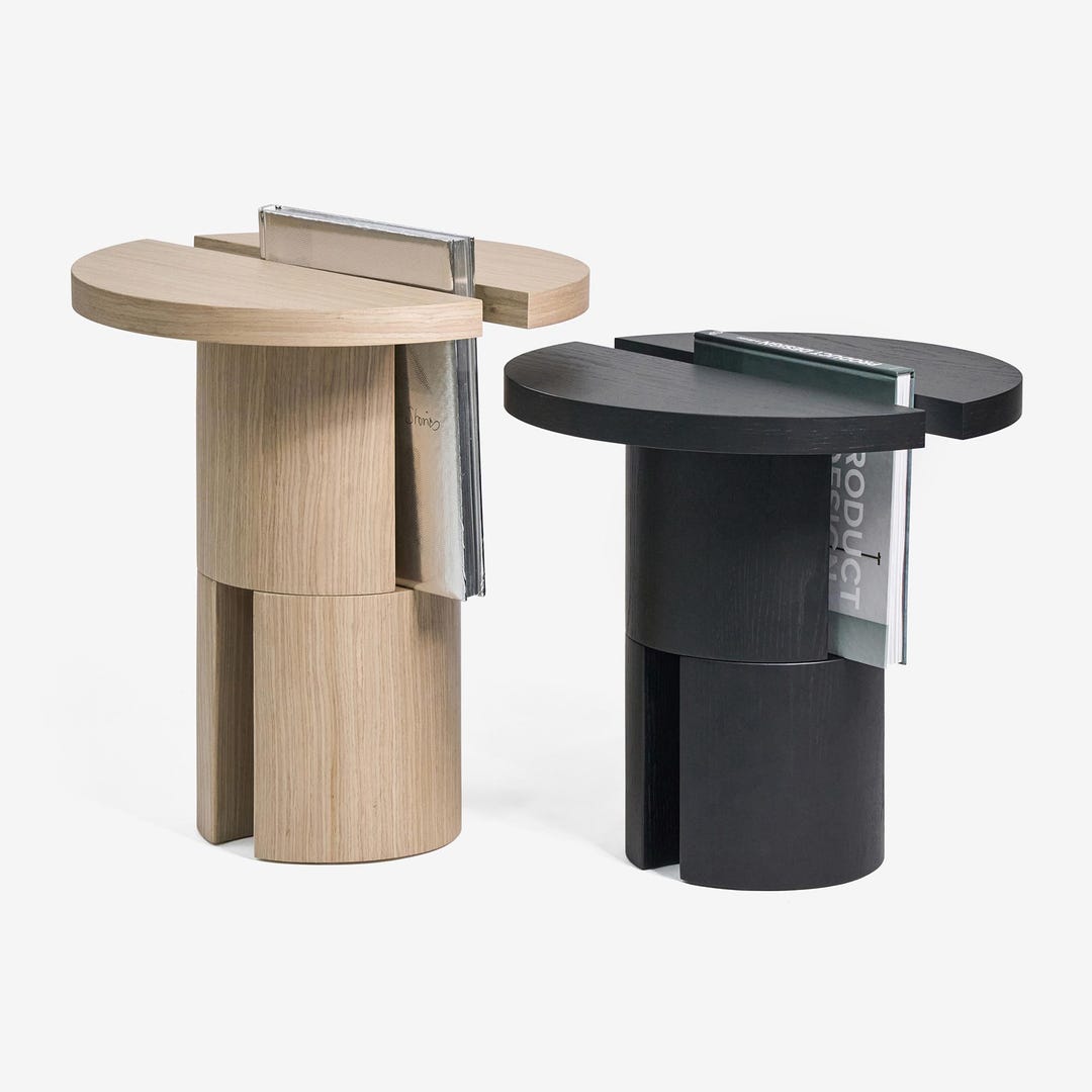 Coffee Table With Book Storage - Biblio, Minimalist Veneered Wooded ...