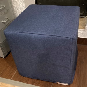 Housse pour tabouret Solsta Pällbo d'IKEA Dunkelblau