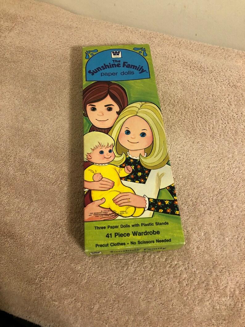 Vintage 1974 Whitman the Sunshine Family Paper Dolls Unused Uncut Etsy
