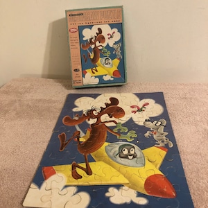 Vintage 1960 Whitman Rocky and His Friends Interlocking Puzzle #4429:29 Complete