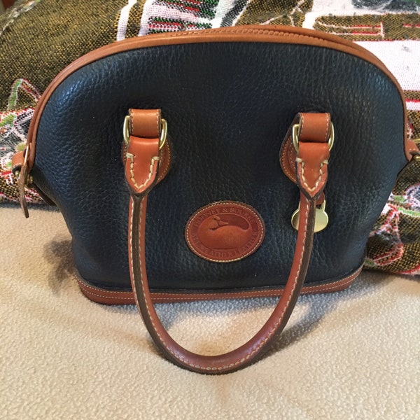 Vintage Dooney & Bourke Black Pebble Leather Purse