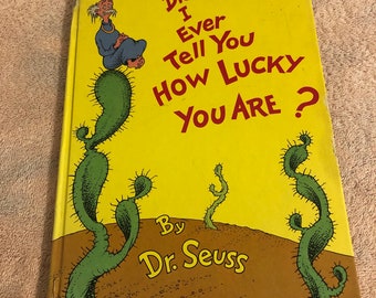 vintage 1973 Première édition Dr Seuss Vous ai-je déjà dit que vous aviez de la chance ?