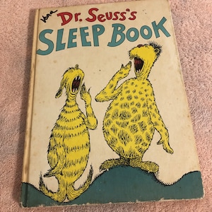 Jahrgang 1962 Erstausgabe Dr. Seuss The Sleep Book Hardcover 11 "x 8"