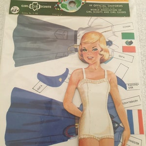 Vintage 1950’s/1960’s Girl Scouts Paper Doll #11-952 Unopened