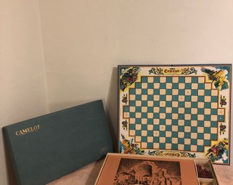 Vintage 1930 Parker Brothers Camelot Board Game Ivoriod Pieces 100% Complete