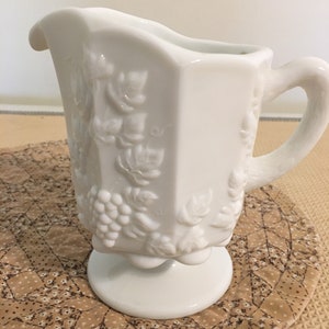 Vintage Westmoreland Milk Glass Creamer Pitcher